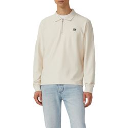 s.Oliver Red Label Baumwoll-Sweatshirt mit Polokragen - beige (9000)