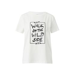 comma T-shirt avec imprimé sur le devant - blanc (01D5)