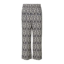 s.Oliver Black Label Comfort fit viscose trousers - blue/white (59A0)