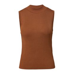 comma Fine knit tank top, slim fit - brown (8757)