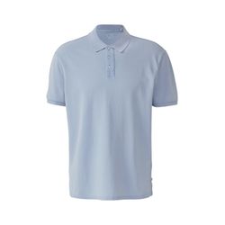 Q/S designed by Gewaschenes Polo-Shirt   - blau (5320)