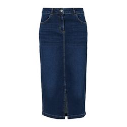 comma Langer Jeansrock mit Waschung  - blau (58Z4)
