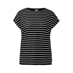 Q/S designed by T-shirt ample - noir/blanc (99G0)