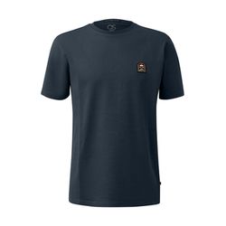 Q/S designed by T-Shirt aus schwerer Jerseyware mit gesticktem Patch - blau (5884)