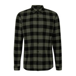 Q/S designed by Kariertes Flanellhemd mit Kentkragen - grün (79N0)