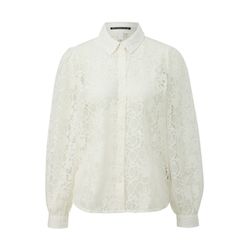 Q/S designed by Lace blouse with buttons - white (0200)