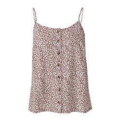 Q/S designed by Viscose top with buttons - violet (44A0)