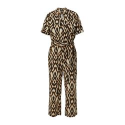 comma Short-sleeved jumpsuit - brown/black (99A0)