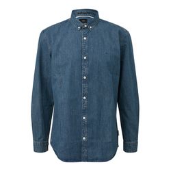 Q/S designed by Jeanshemd mit Vintagewaschung - blau (55Y1)