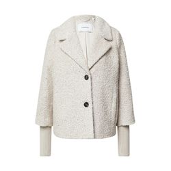 comma Boucléjacke mit Rippbündchen  - grau (9301)