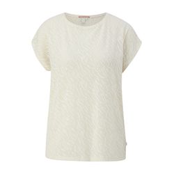 Q/S designed by Slightly transparent oversized shirt - white (0200)