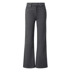 Q/S designed by Cordhose mit weitem Bein  - grau (9859)
