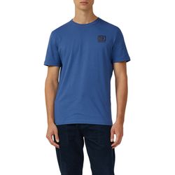 s.Oliver Red Label Chemise décontractée en coton avec imprimé sur le devant - bleu (55D1)