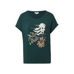 s.Oliver Red Label T-shirt made of viscose mix in a relaxed fit - green (69D0)