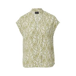 s.Oliver Black Label Ärmellose Bluse mit All-over-Print   - weiß/grün (75A0)
