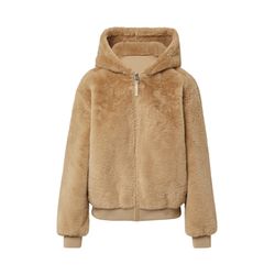 s.Oliver Red Label Reversible faux fur jacket with hood - brown (8401)