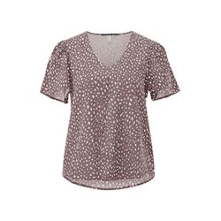 Q/S designed by Viscose blouse with all-over print - violet (44A0)