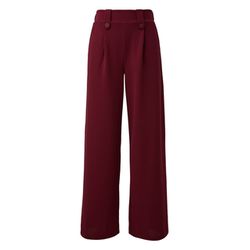 Q/S designed by Wide-Leg Hose aus Interlockjersey  - rot (3900)