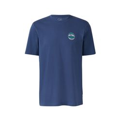 Q/S designed by T-Shirt mit kleinem Print - blau (5725)
