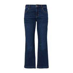 comma Faded cropped jeans with flared leg - blue (58Z4)