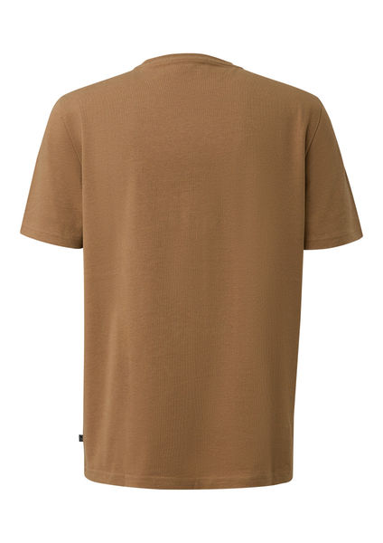 Q/S designed by T-Shirt aus schwerer Jerseyware mit gesticktem Patch - braun (8482)