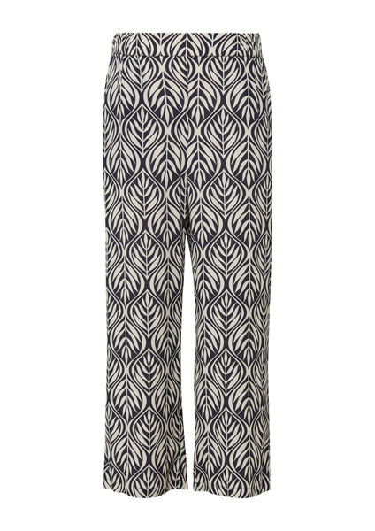 Black Label Culotte en viscose confort fit bleu/blanc