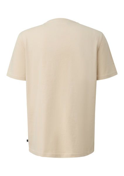 Q/S designed by T-Shirt aus schwerer Jerseyware mit gesticktem Patch - beige (8160)