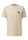Q/S designed by T-Shirt aus schwerer Jerseyware mit gesticktem Patch - beige (8160)