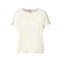Street One Shirt en jersey avec détails en mesh - blanc (10108)