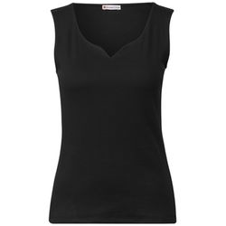 Street One Haut avec décolleté en cœur - noir (10001)