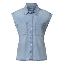 Street One Bleached denim blouse - blue (17128)