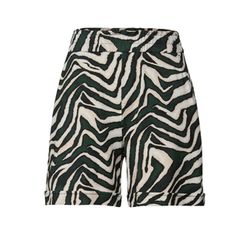 Street One Patterned paperbag shorts - green (36618)