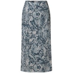 Street One Gemusterter Mesh-Rock - blau (37020)
