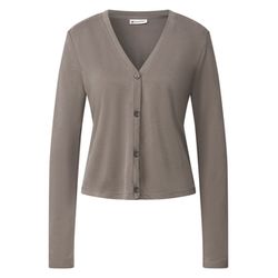 Street One Silk-Look Jacke - braun (16790)
