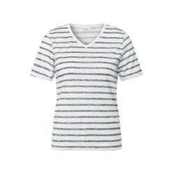 Cecil Strick-Look Streifen-Shirt - blau/weiß (26715)