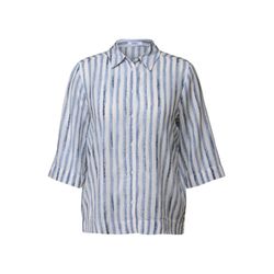 Cecil Short shirt blouse - blue (36715)