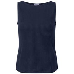 Cecil Top mit Rippstruktur - blau (16715)