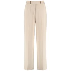 Taifun Élégant pantalon fluide - beige/blanc (09610)