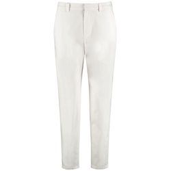 Taifun Chino 7/8 en coton stretch - beige/blanc (09700)