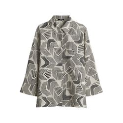 Opus  Loose print blouse - Fumina move - beige (20003)