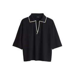 Opus Poloshirt ample en style college - Soffice - noir (900)