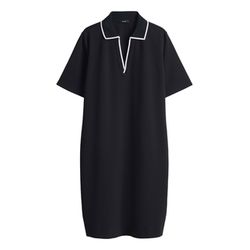 Opus Modernes Polokleid - Wembli - schwarz (900)