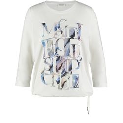 Gerry Weber Collection 3/4 sleeve T-Shirt - beige/white (09185)