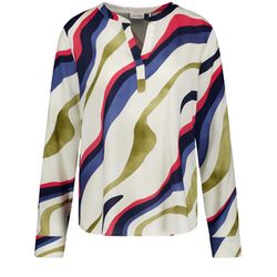 Gerry Weber Collection Langarmbluse - beige/weiß (09211)