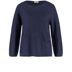 Gerry Weber Collection Pullover mit aufgesetzter Tasche - blau (80393)