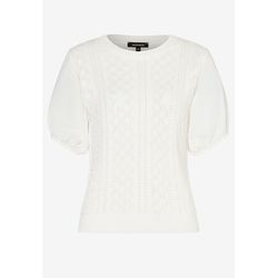 More & More Openwork sweater with puff sleeves - beige (0041)