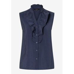 More & More Ruffled blouse - blue (0370)