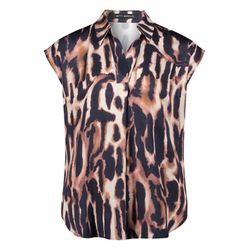 Betty Barclay Satin blouse - blue/brown (8847)