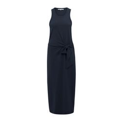Yaya Sleeveless dress with waist tie detail - blue (94010)