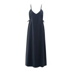 Yaya Strapless long dress with drawstring - blau (94010)